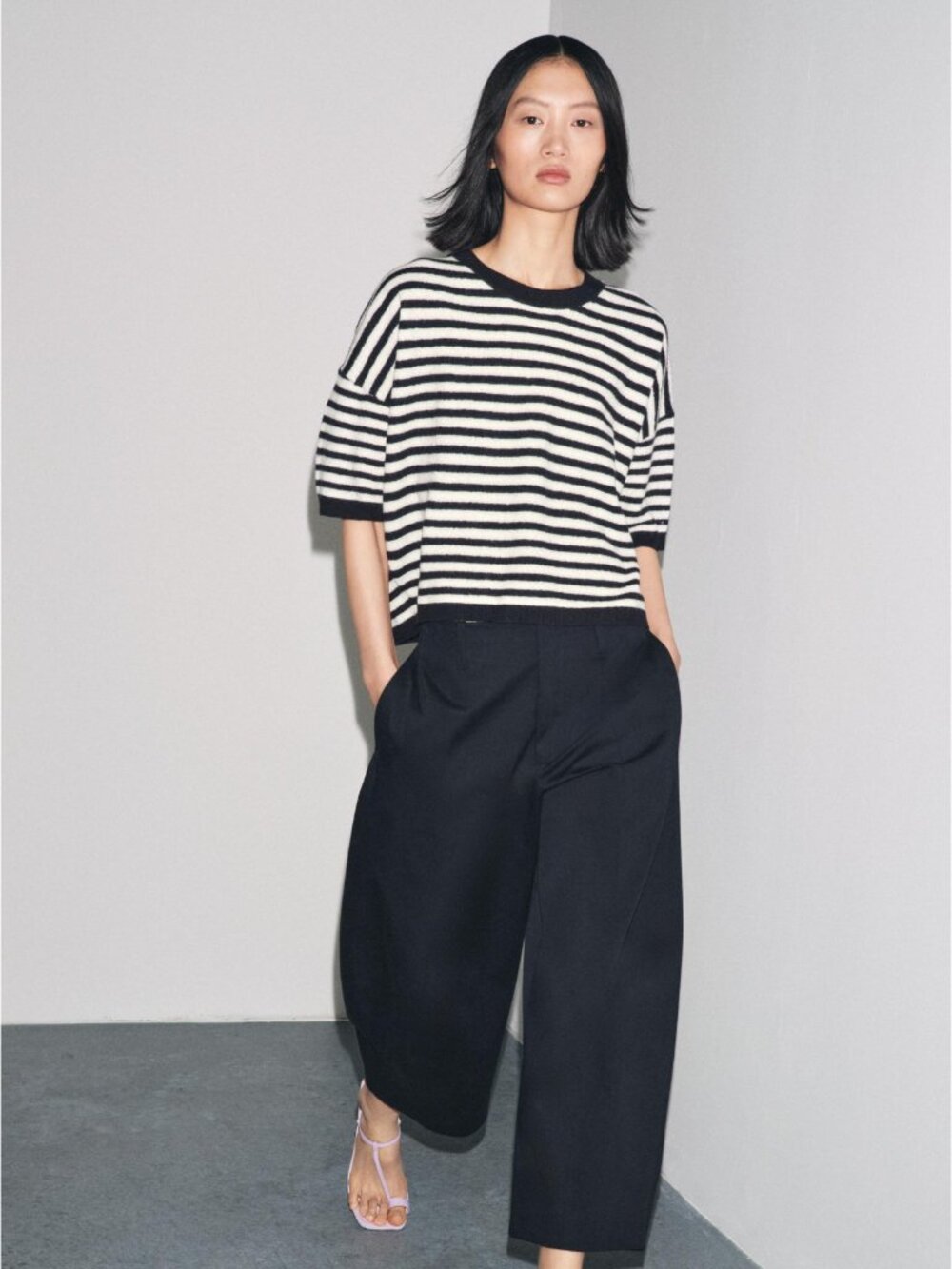 ZARA 100% WOOL STRIPED JUMPER NWT